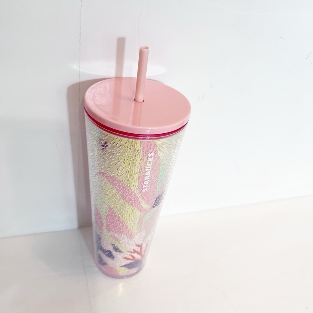 Starbucks 2021 Limited Edition Pink Mermaid Coral Reef Bubble Tumbler NWT - Picture 2 of 7